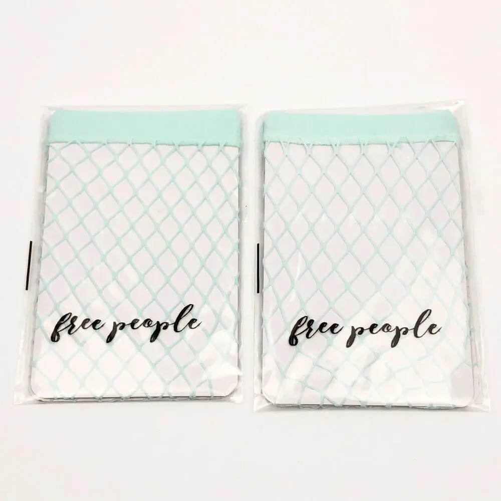 NEW (2) Pairs Free People Sugar Sugar Fishnet Ankle Socks Anklet Mint One Size